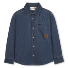 Chemise en denim &agrave; manches longues TIMBERLAND 
                    GARCON