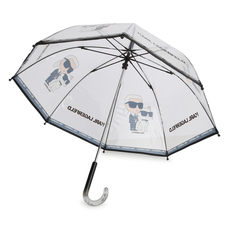 Parapluie transparent imprimé KARL LAGERFELD KIDS 
                    FILLE