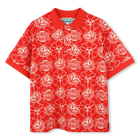 Polo imprim&eacute; en coton piqu&eacute; KENZO KIDS 
                    GARCON