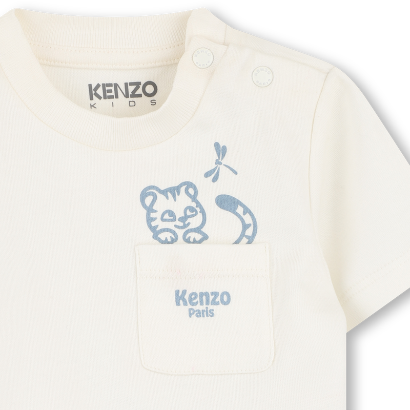 ENSEMBLE T-SHIRT ET SALOPETTE KENZO KIDS 
                        GARCON