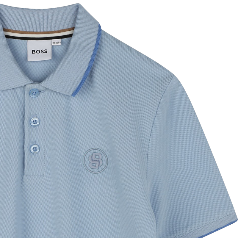 Polo &agrave; coupe droite BOSS 
                        GARCON
