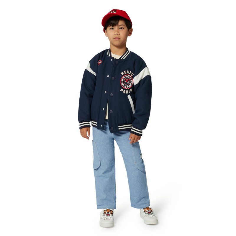 Pantalon en coton avec poches KENZO KIDS 
                        GARCON