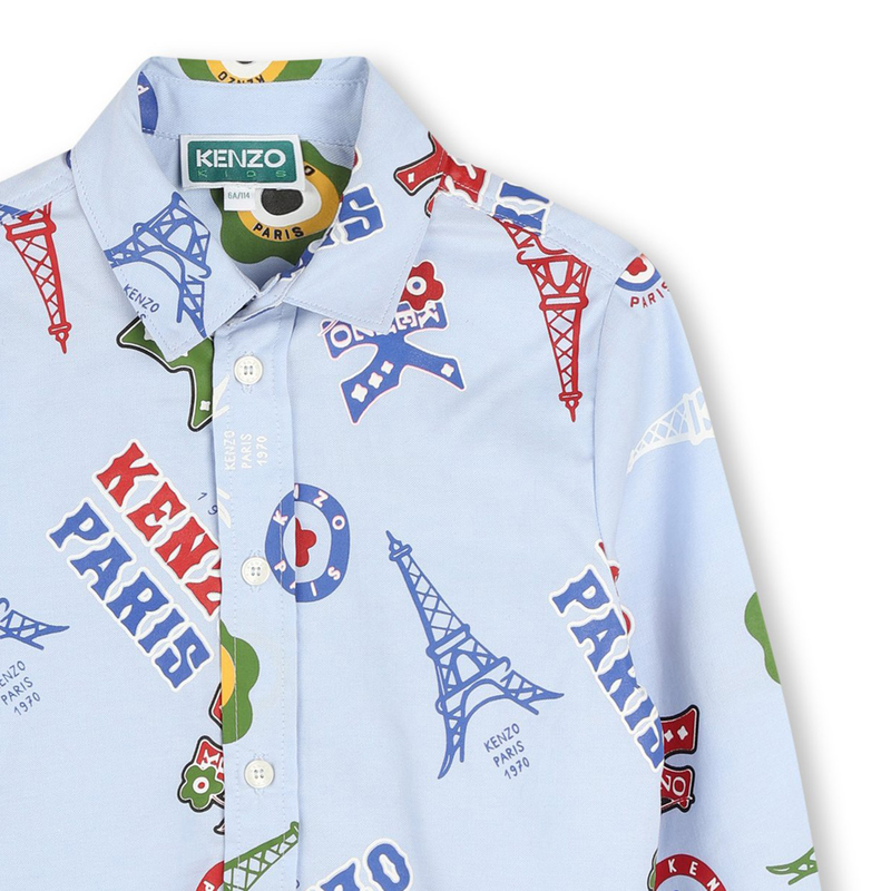 Chemise Oxford imprimée KENZO KIDS 
                    GARCON