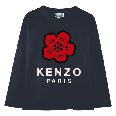 Tee-shirt à manches longues en jersey KENZO KIDS UNISEXE