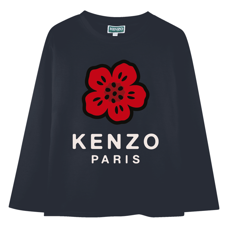 Tee-shirt à manches longues en jersey KENZO KIDS 
                    UNISEXE