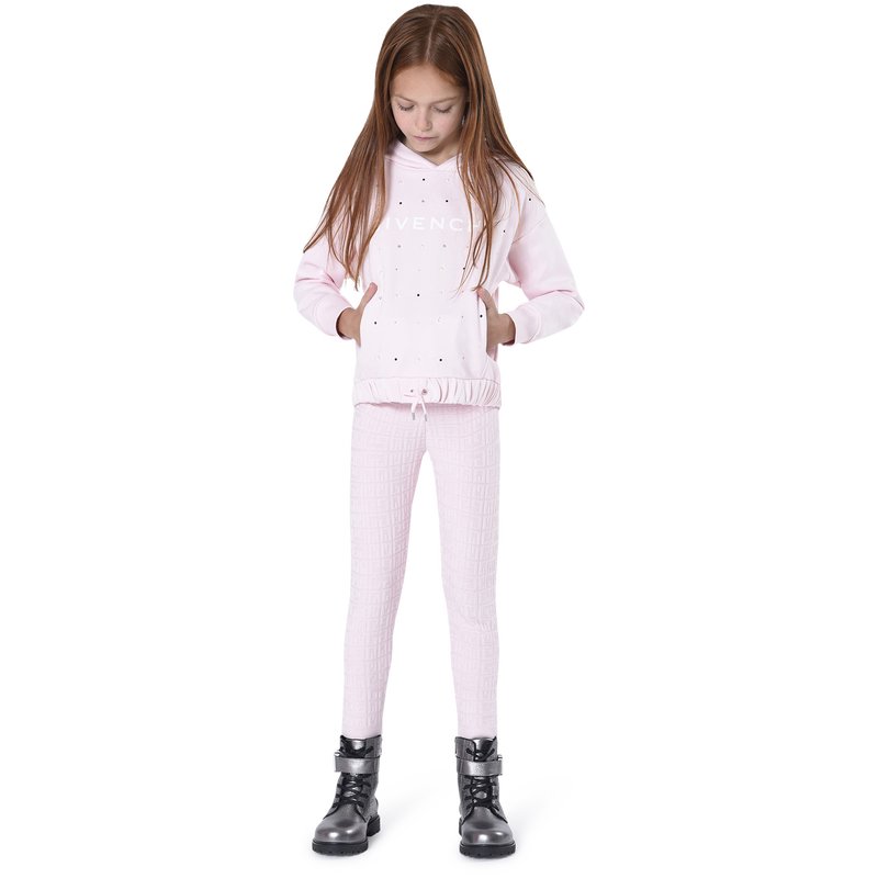 Sweat-shirt à capuche avec strass GIVENCHY 
                    FILLE