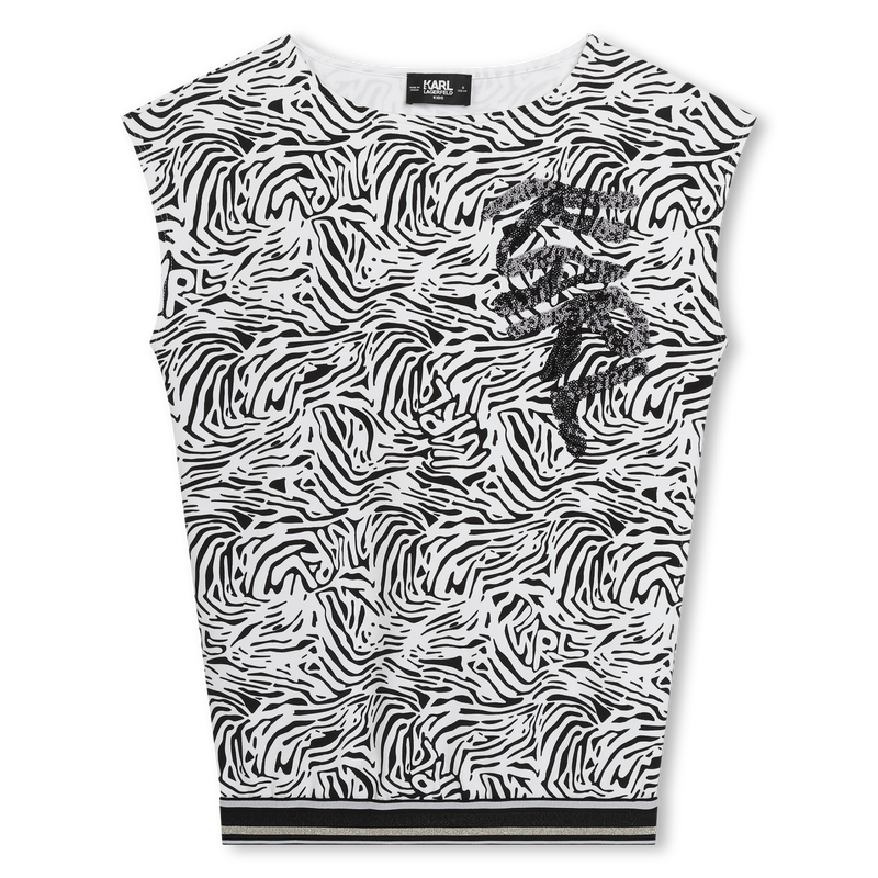 Robe sweat-shirt imprimée KARL LAGERFELD KIDS 
                    FILLE