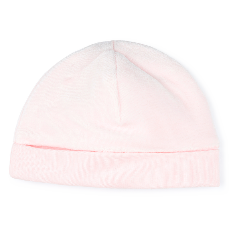 Bonnet en velours brodé BOSS 
                    FILLE