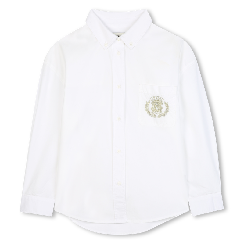 Chemise en popeline de coton SONIA RYKIEL 
                    FILLE