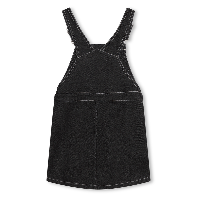Robe salopette brodée en jean KENZO KIDS 
                    FILLE