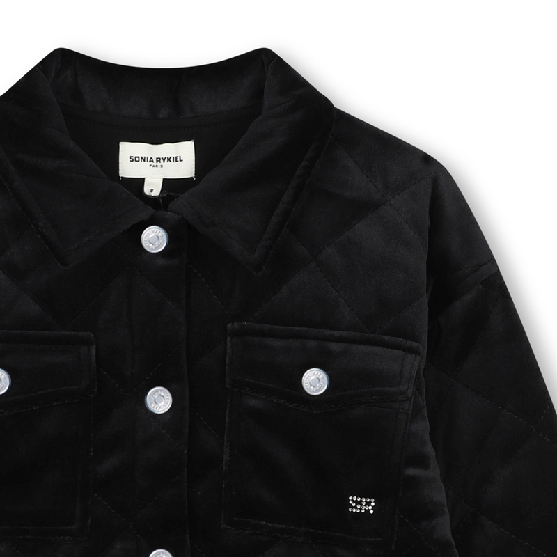 Veste en velours matelassé SONIA RYKIEL 
                    FILLE