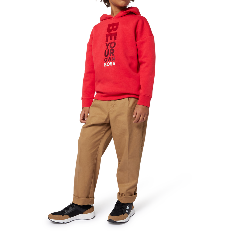 Pantalon chino uni BOSS 
                        GARCON