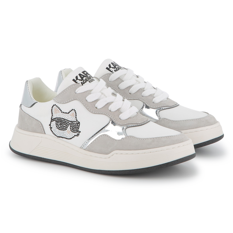 Baskets basses à lacets KARL LAGERFELD KIDS 
                    FILLE