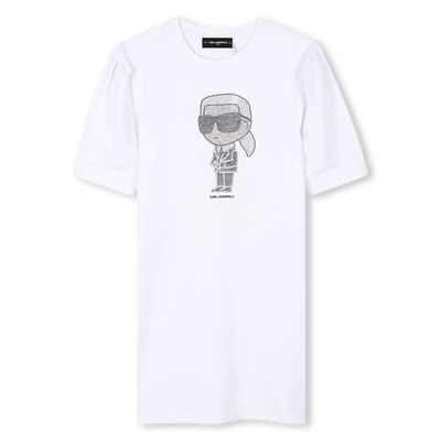 Robe à manches courtes KARL LAGERFELD KIDS FILLE