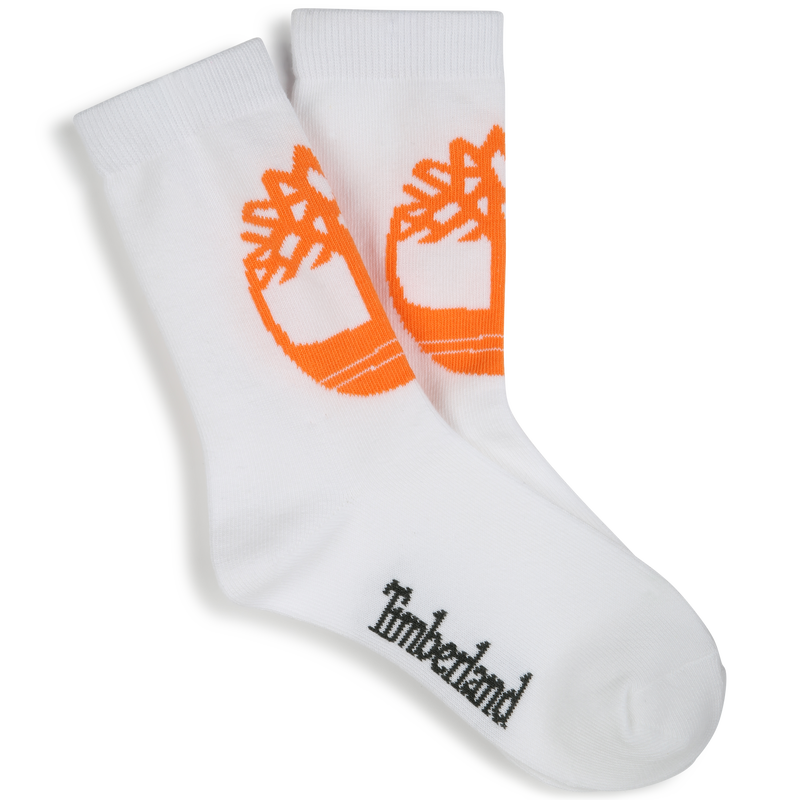 Chaussettes hautes imprim&eacute;es TIMBERLAND 
                        GARCON