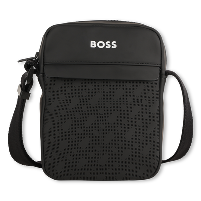Sac besace en textile enduit BOSS GARCON