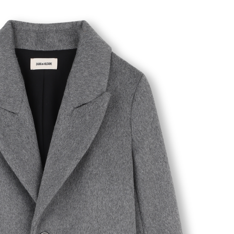 Manteau long coupe droite ZADIG & VOLTAIRE 
                    FILLE