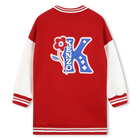Robe molletonn&eacute;e &agrave; broderies KENZO KIDS 
                    FILLE