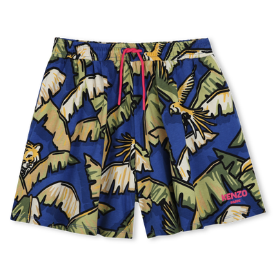 Short imprim&eacute; en coton KENZO KIDS FILLE