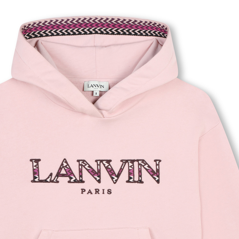 Sweat-shirt brodé à capuche LANVIN 
                    FILLE