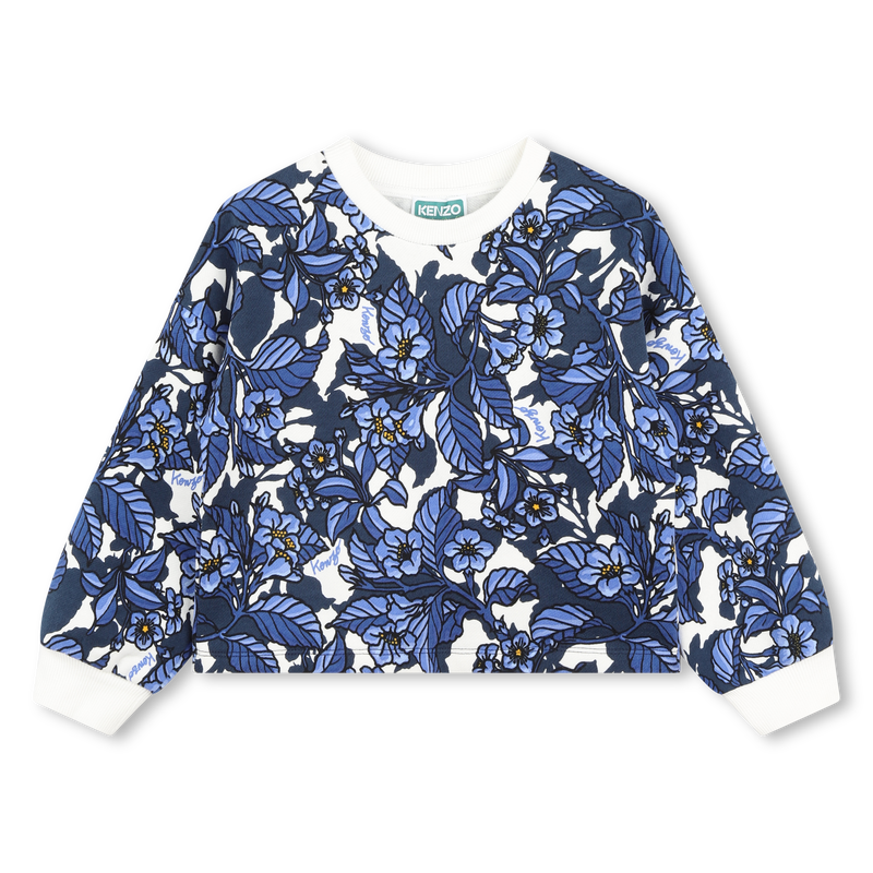 Sweat-shirt molleton à motifs KENZO KIDS 
                    FILLE