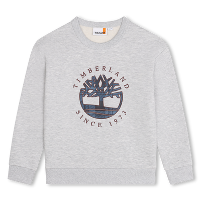 Sweat-shirt en molleton gratt&eacute; TIMBERLAND GARCON