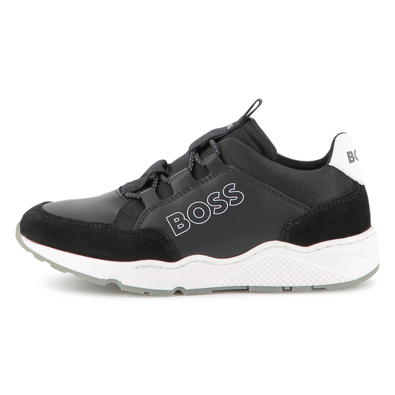 Baskets en simili et toile BOSS 
                    GARCON