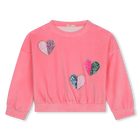 Sweat-shirt en velours BILLIEBLUSH 
                    FILLE