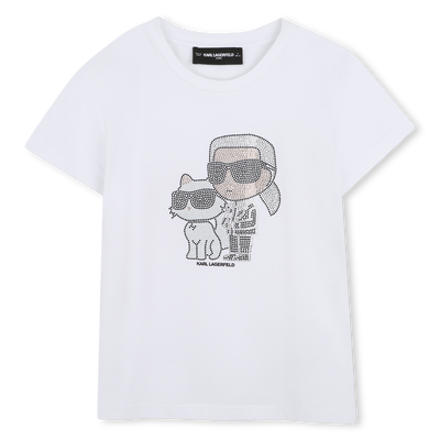 T-SHIRT MANCHES COURTES KARL LAGERFELD KIDS FILLE