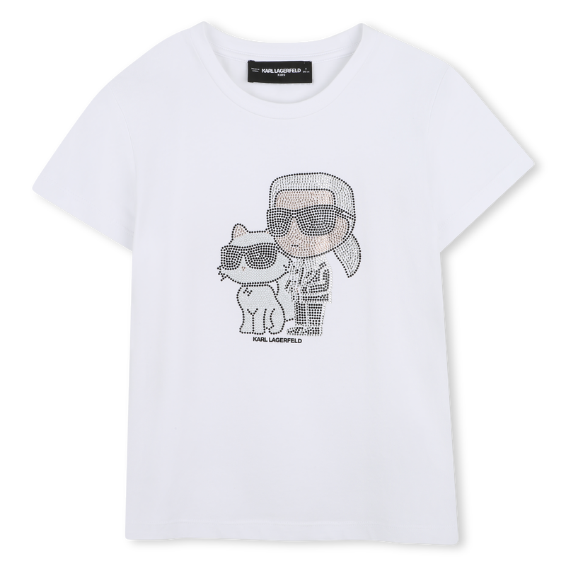 T-SHIRT MANCHES COURTES KARL LAGERFELD KIDS 
                        FILLE