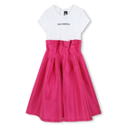 Robe de c&eacute;r&eacute;monie en taffetas KARL LAGERFELD KIDS 
                    FILLE