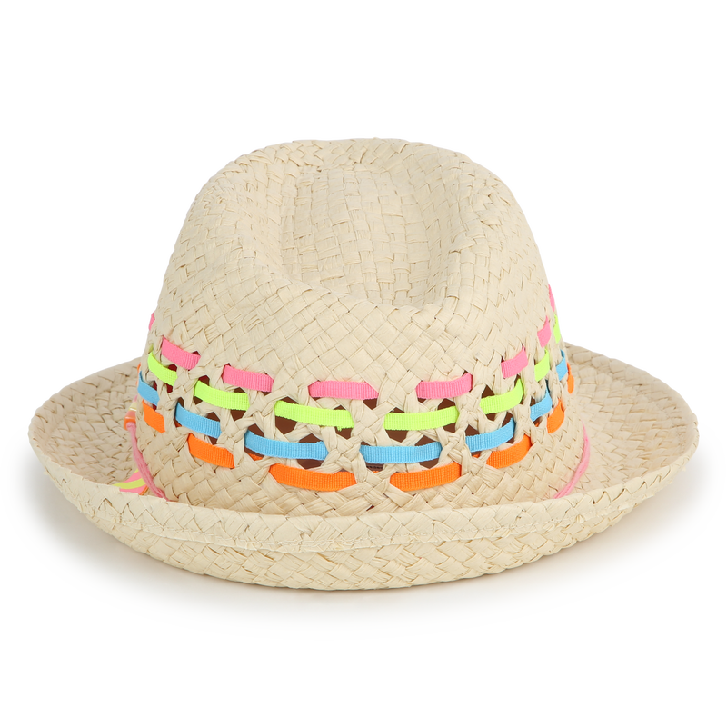 Chapeau tressé à rayures BILLIEBLUSH 
                    FILLE