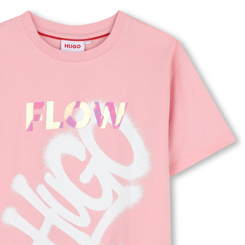 Tee-shirt manches courtes Hugo 
                        FILLE