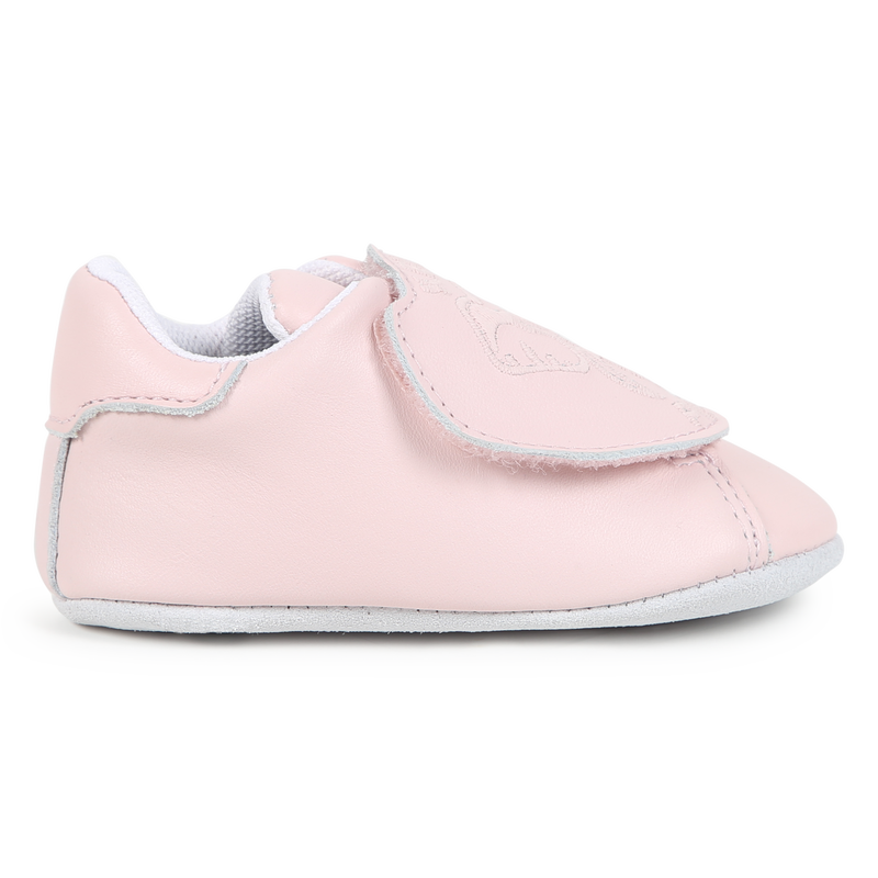 Chaussons en cuir à bande auto-agrippante KENZO KIDS 
                    UNISEXE