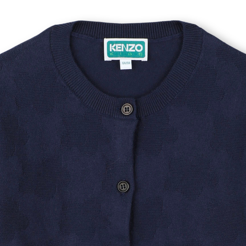 Cardigan boutonné uni KENZO KIDS 
                    FILLE