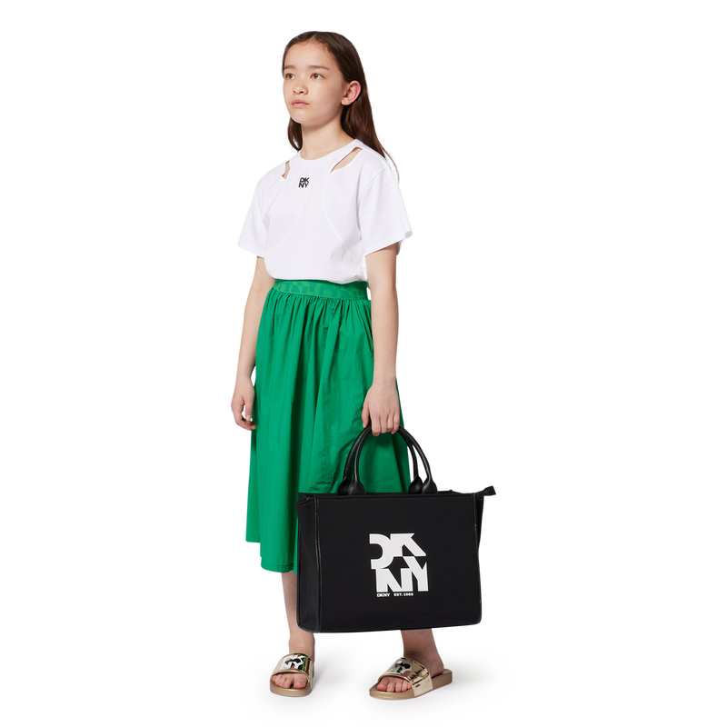 T-shirt ajouré manches courtes DKNY 
                    FILLE