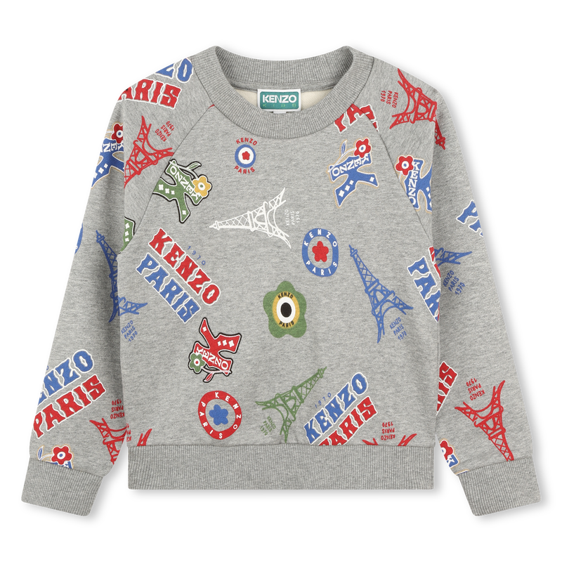 Sweat-shirt molletonné imprimé KENZO KIDS 
                    GARCON