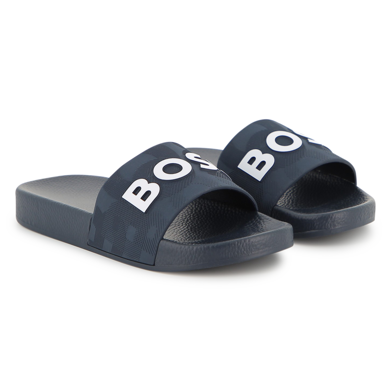 Claquettes avec sigle BOSS 
                    GARCON