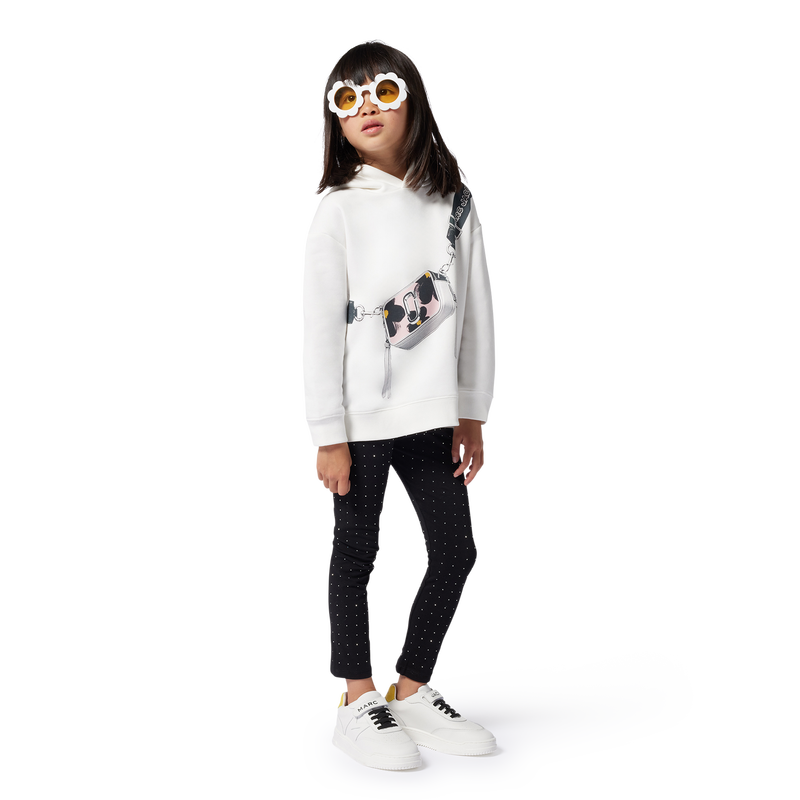 Sweat-shirt à capuche molleton THE MARC JACOBS 
                    FILLE