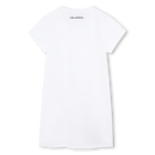 Robe &agrave; manches courtes brod&eacute;e KARL LAGERFELD KIDS 
                    FILLE