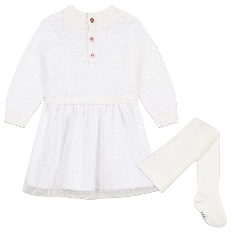 Robe bi-matière en tricot CARREMENT BEAU 
                    FILLE