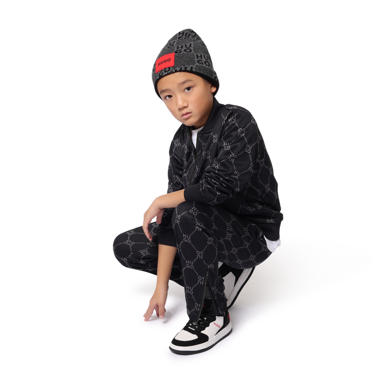 Bonnet en tricot damier Hugo 
                    GARCON