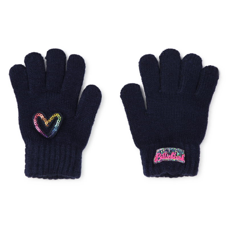 Gants avec coeur orné de sequins BILLIEBLUSH 
                    FILLE