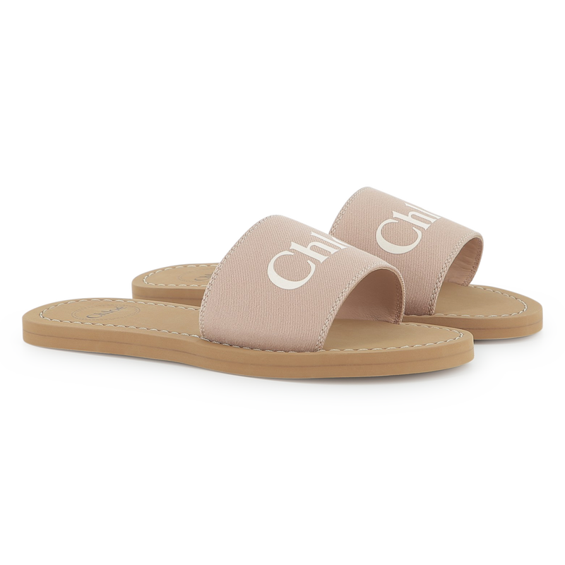 Claquettes en textile CHLOE 
                    FILLE