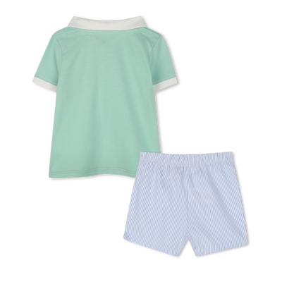 Polo et short en coton KENZO KIDS GARCON