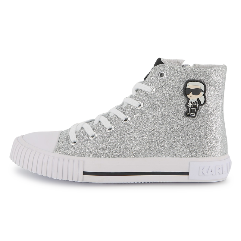 Basket &agrave; lacets KARL LAGERFELD KIDS 
                        FILLE