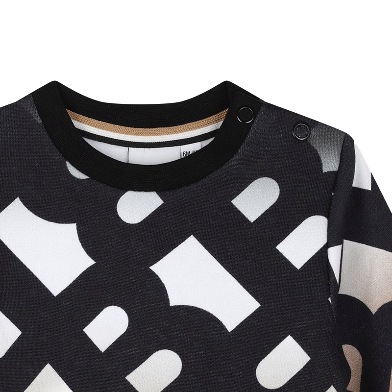 Sweat-shirt tricolore imprimé BOSS 
                    GARCON