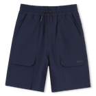 Bermuda en molleton, BLEU CARGO, hi-res
