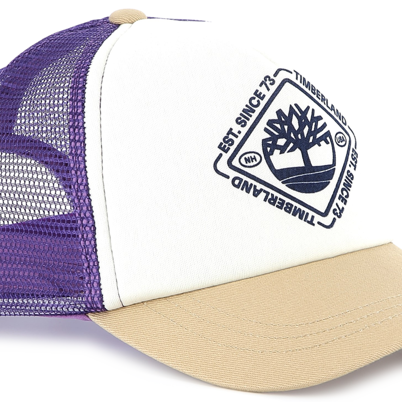 Casquette tricolore bimatière TIMBERLAND 
                    GARCON