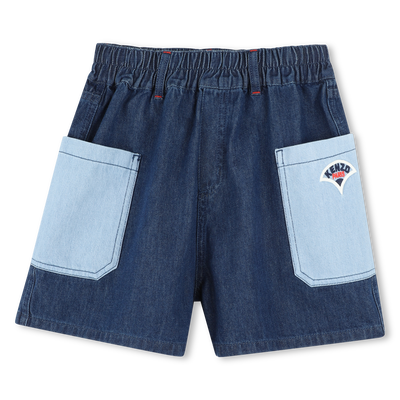 Short en jean à poches KENZO KIDS FILLE